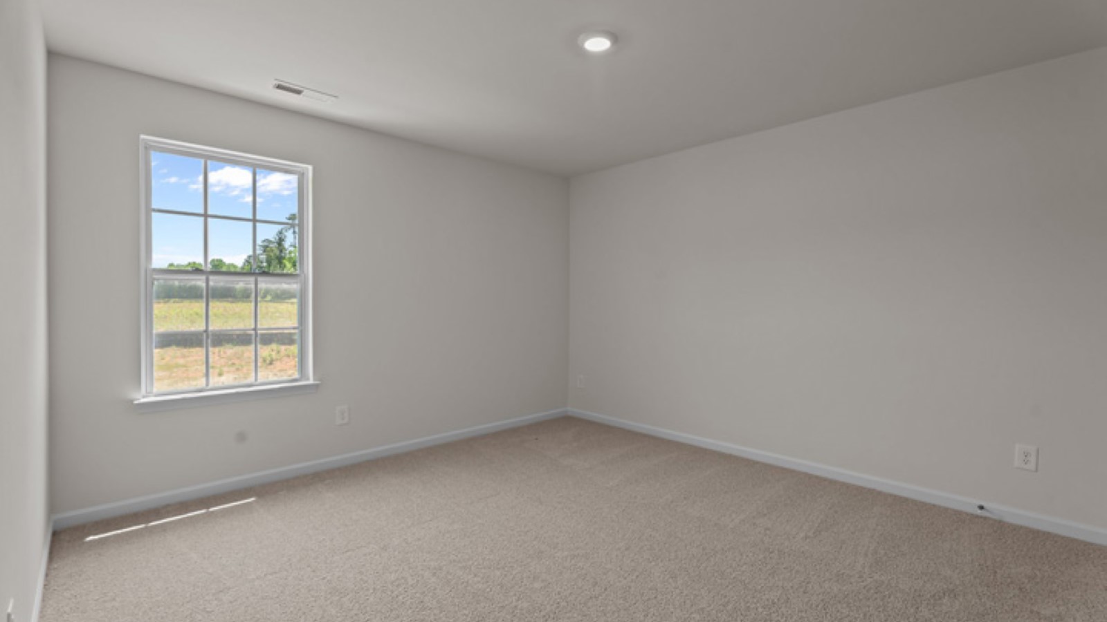 bedroom with window view
