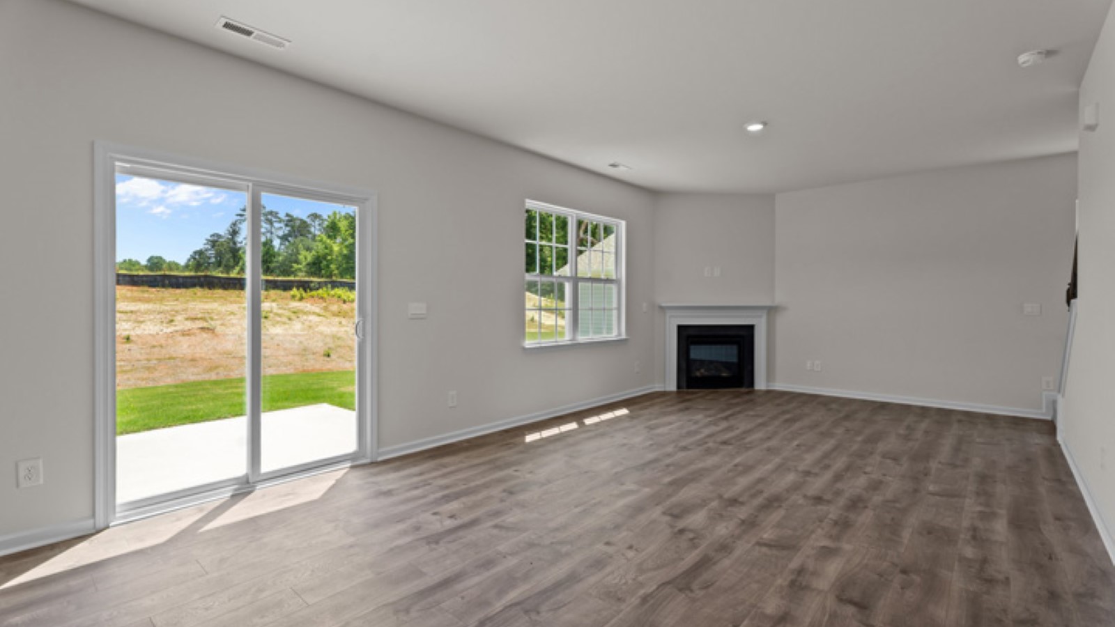 open concept living area