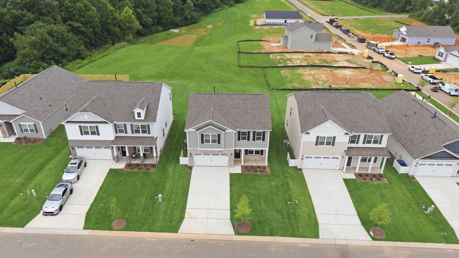 aerial photo of home