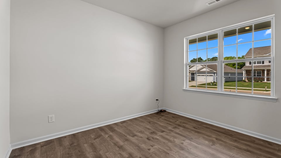 Flex room with french doors