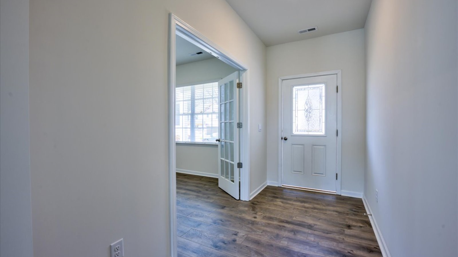 Entryway with revwood flooring