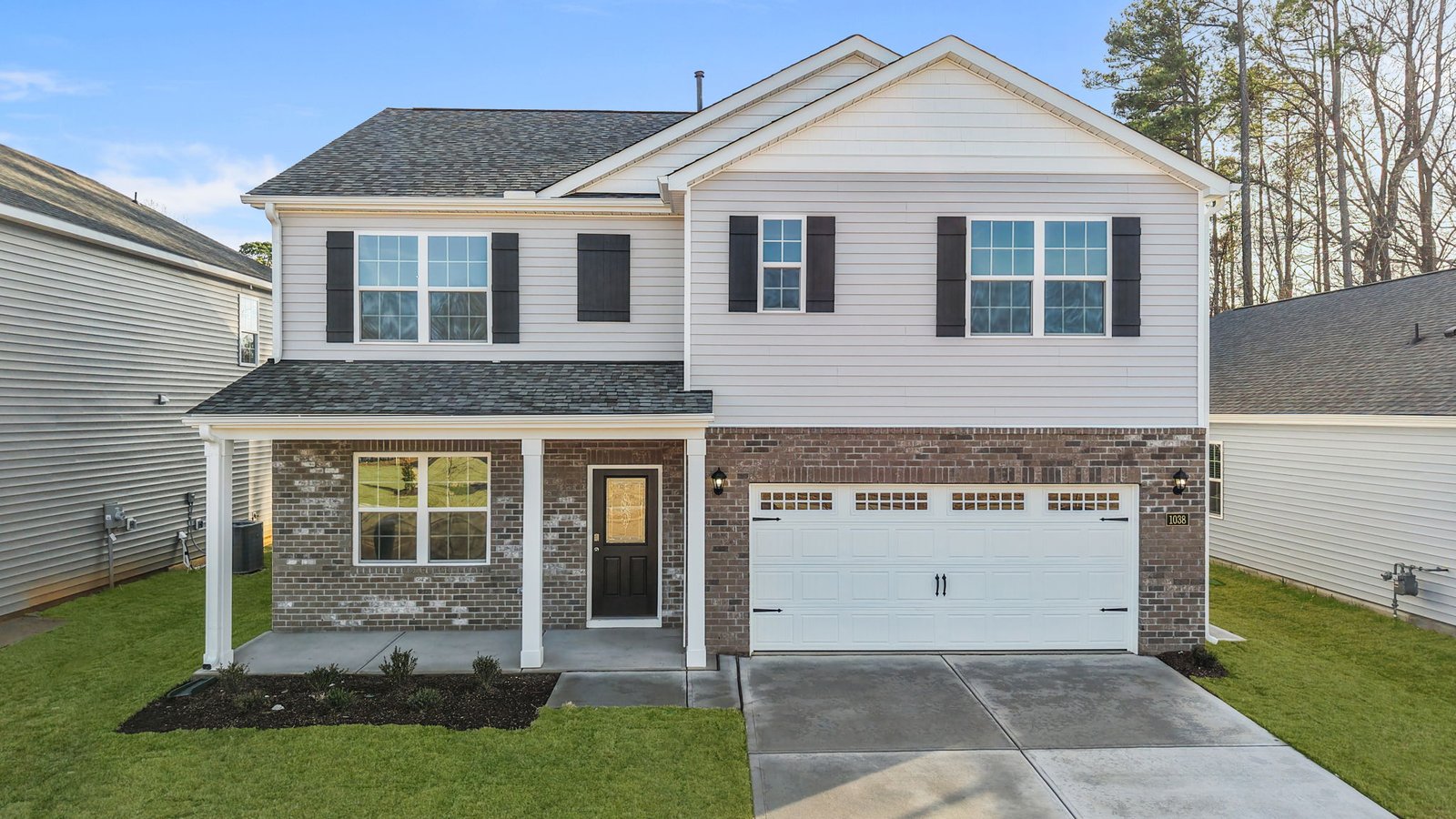 Front exterior of two story home