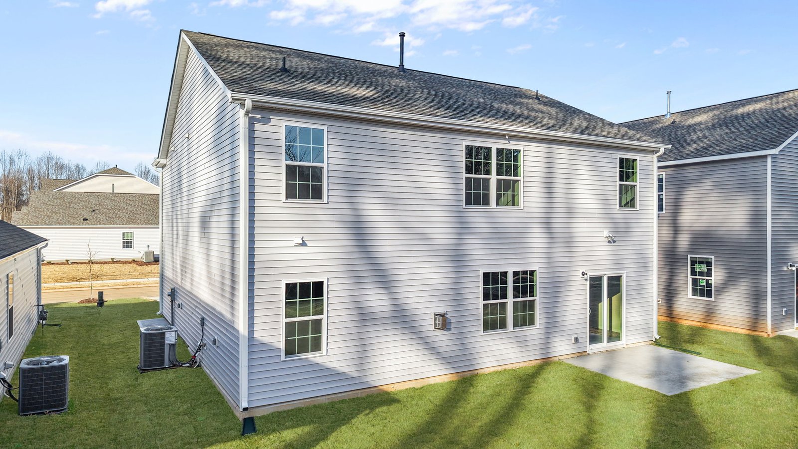 rear exterior of home