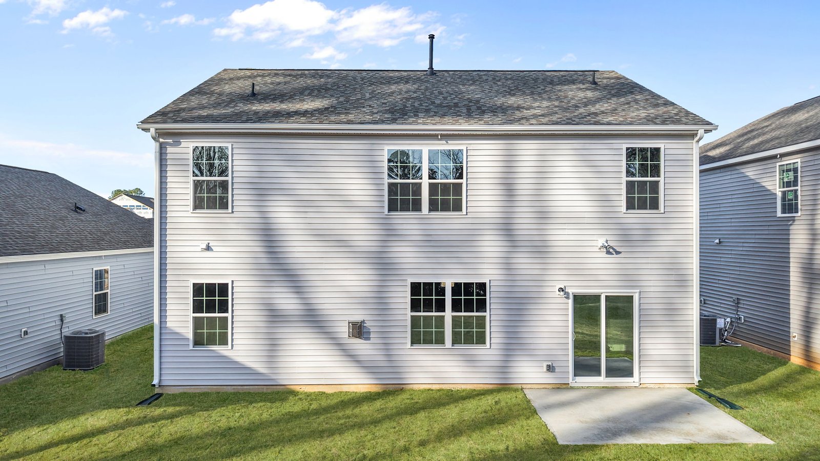 rear exterior of home