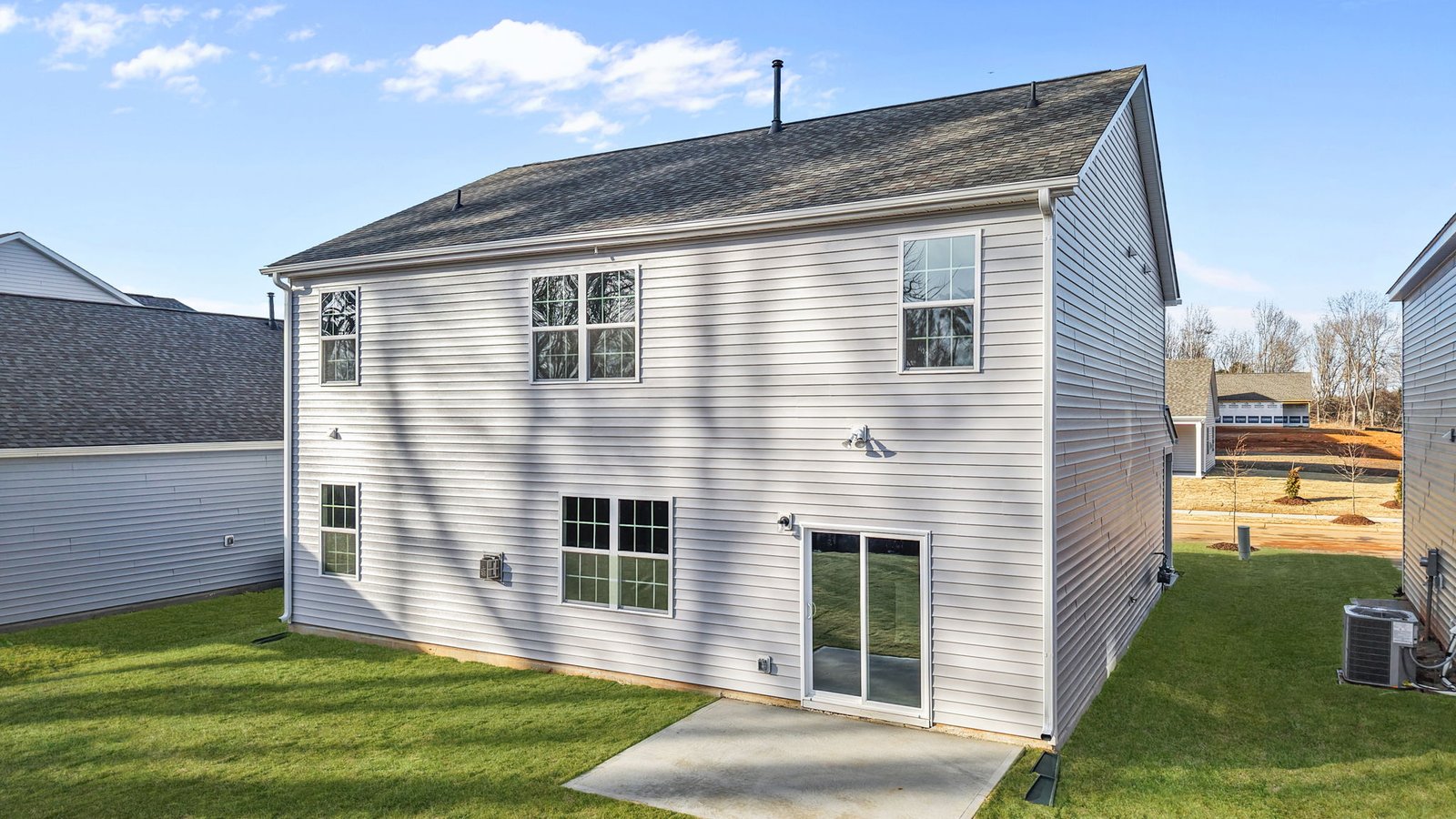 rear exterior of home