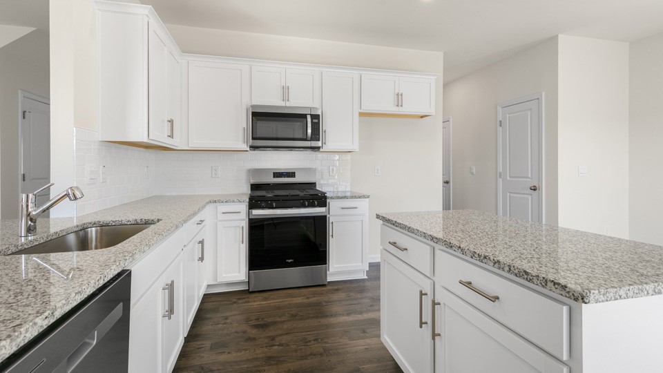 open concept kitchen area