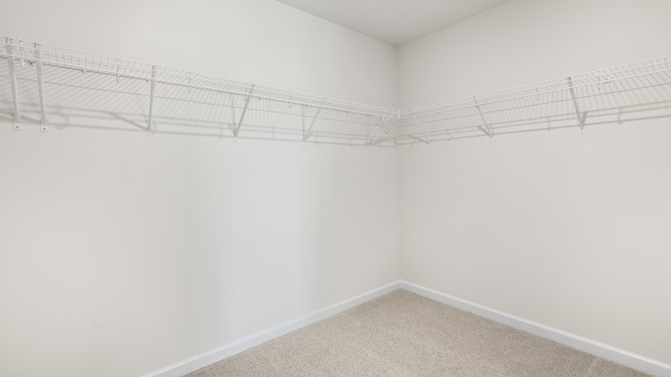 walk-in closet view