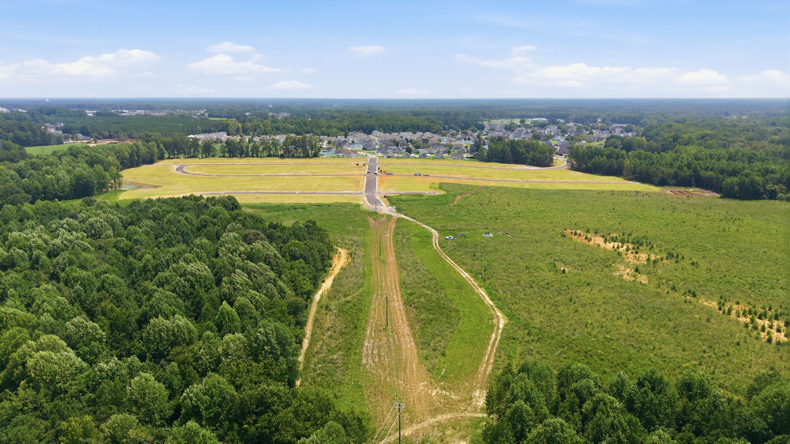 aerial view of community with view of streets