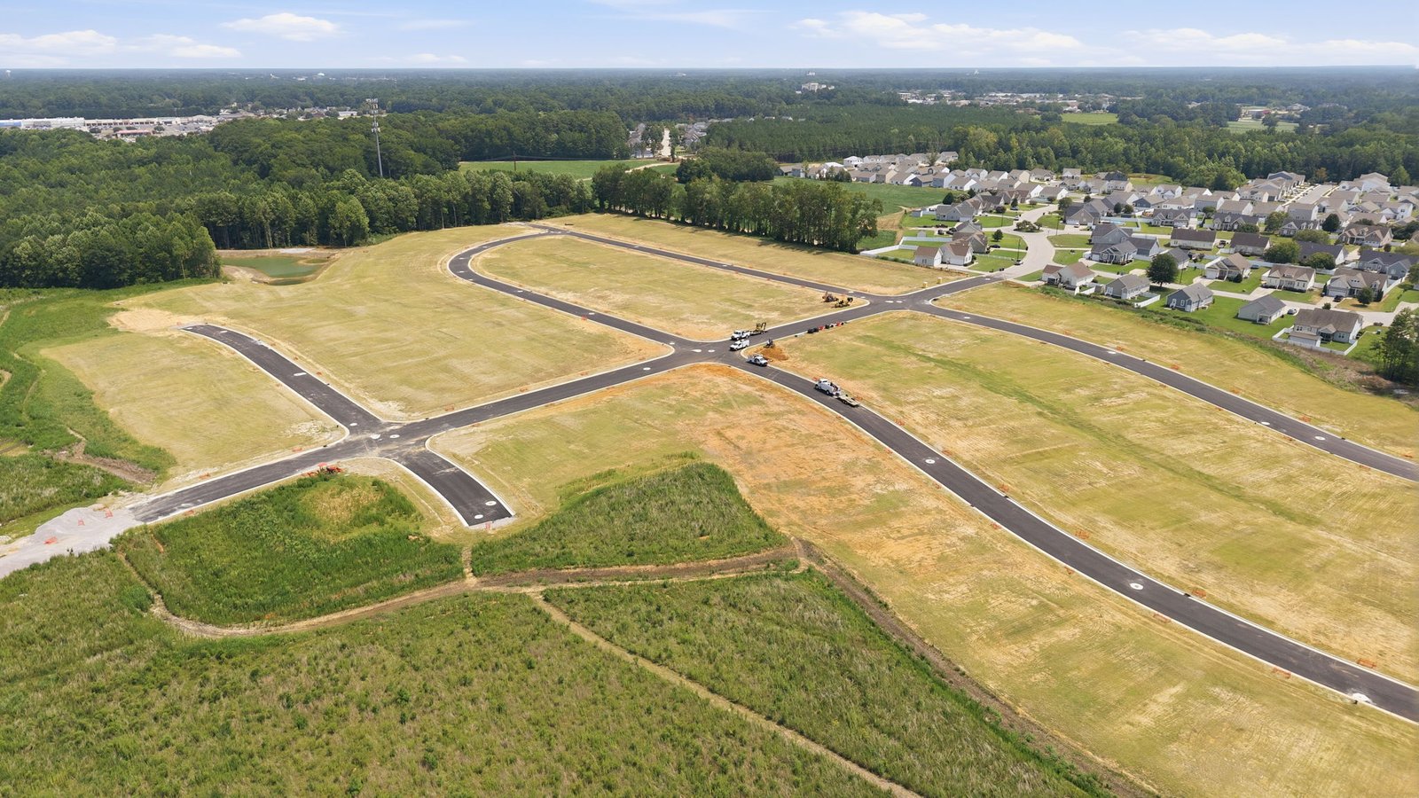 aerial view of community with view of streets