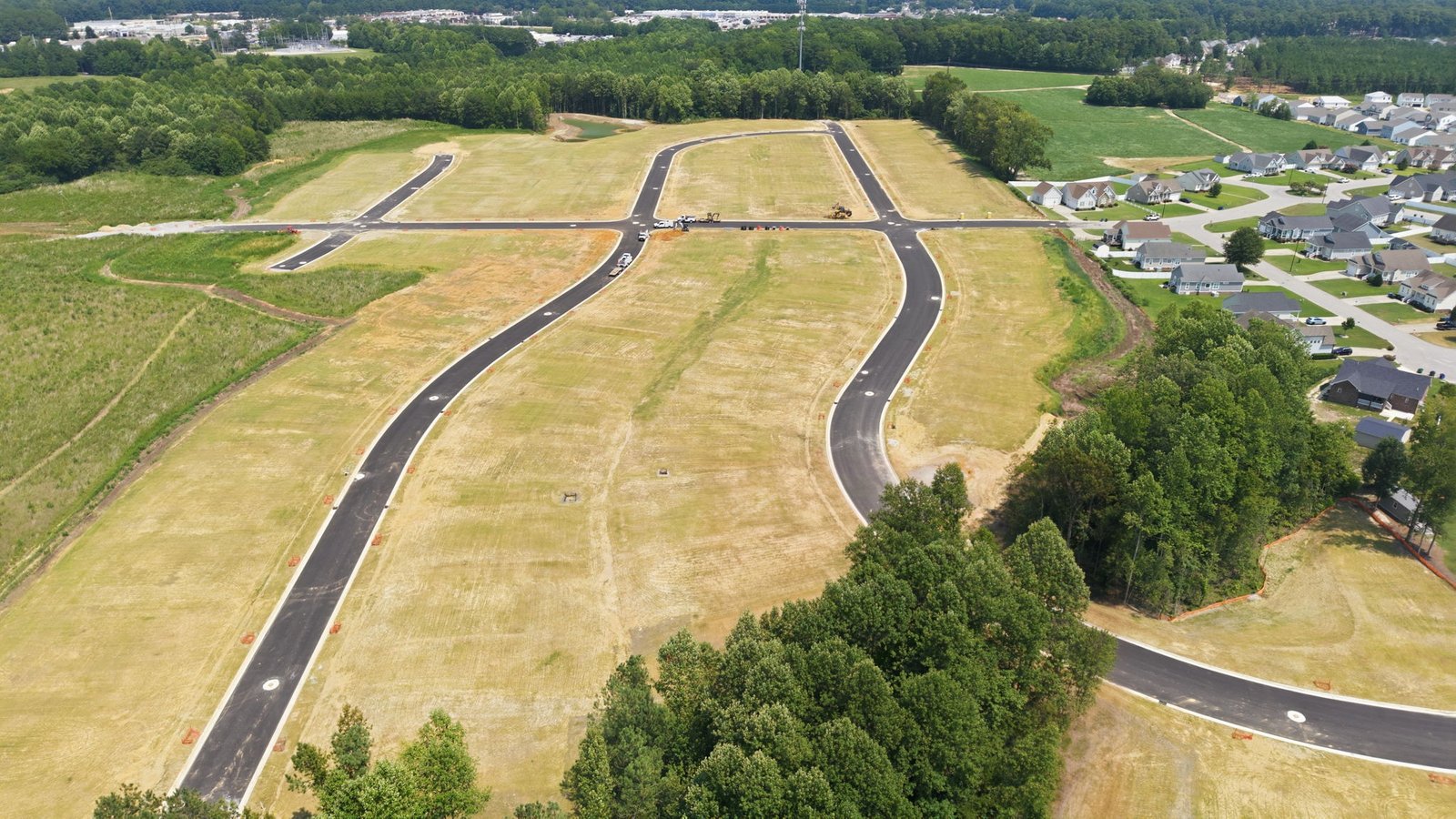 aerial view of community with view of streets
