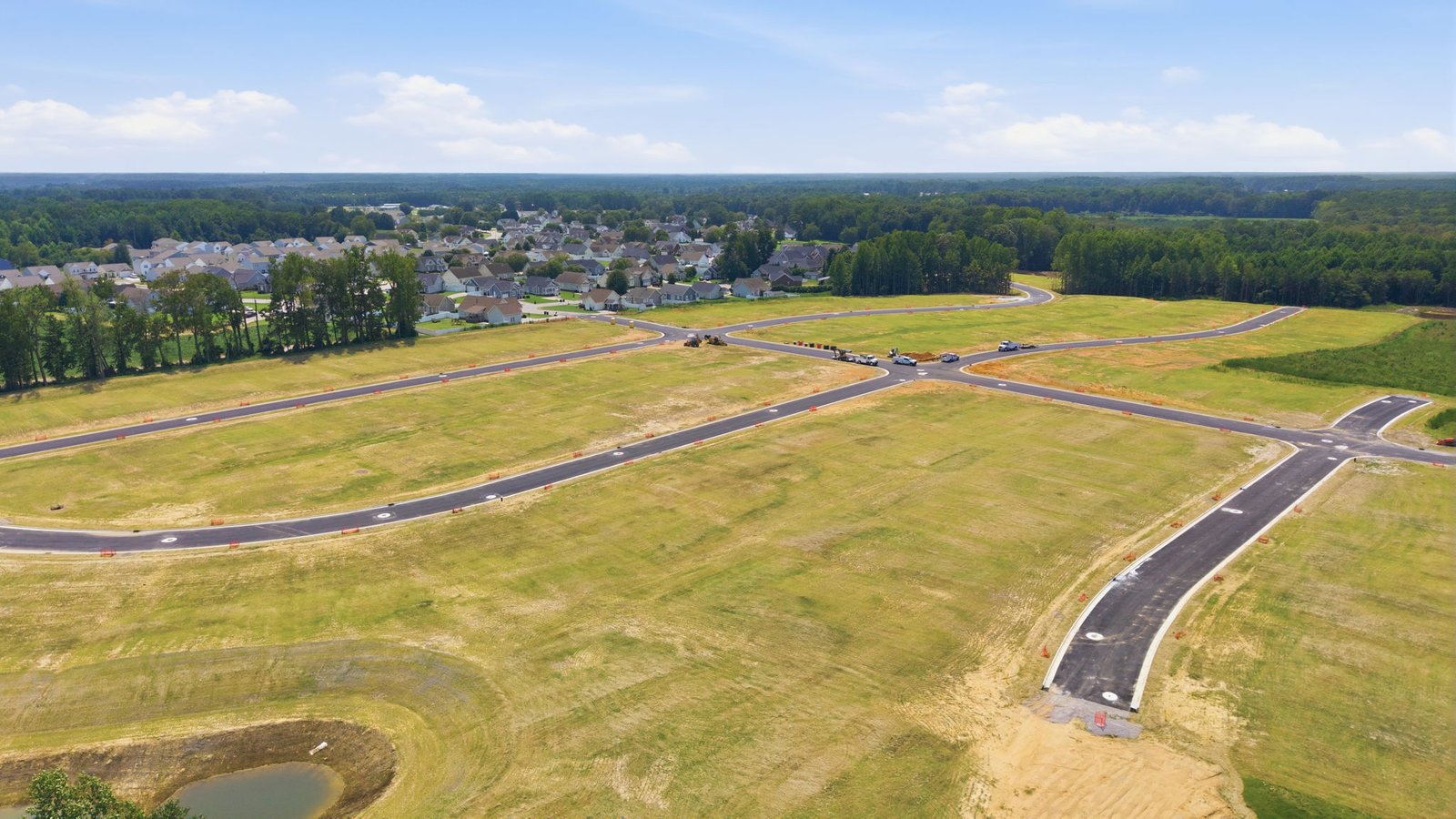 aerial view of community with view of streets
