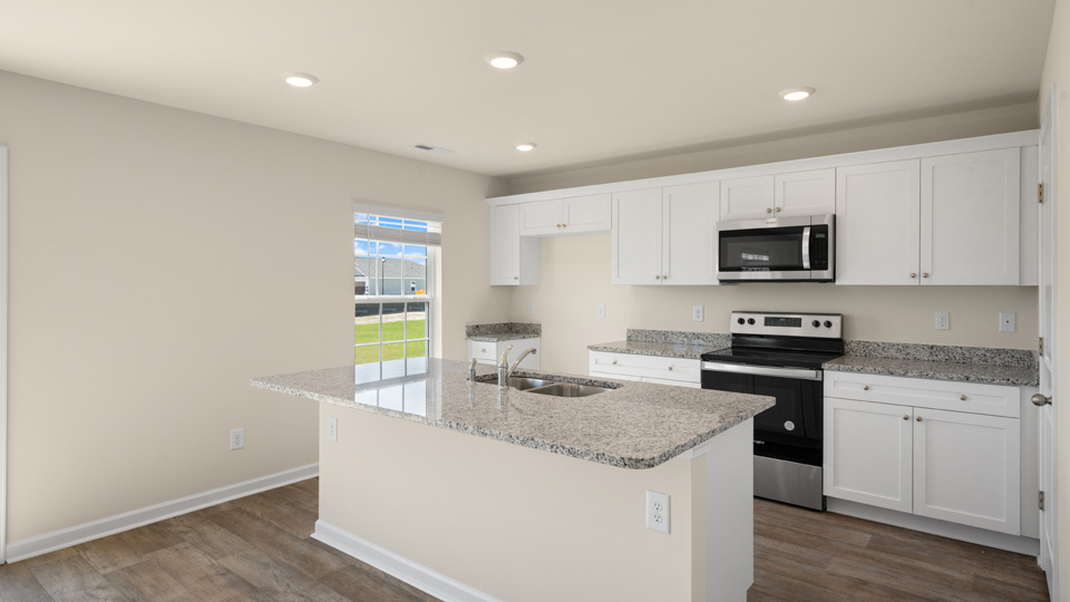 kitchen with granite counters