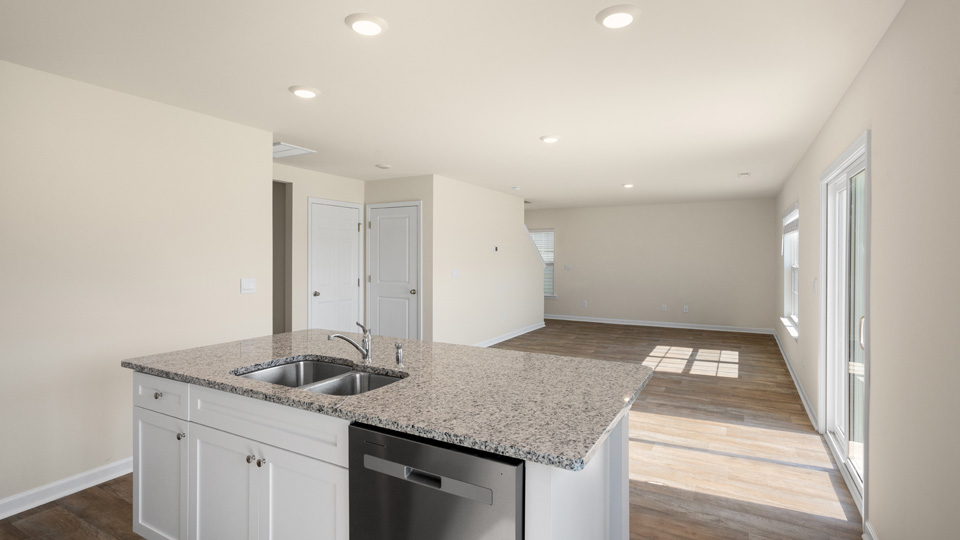 kitchen with granite counters