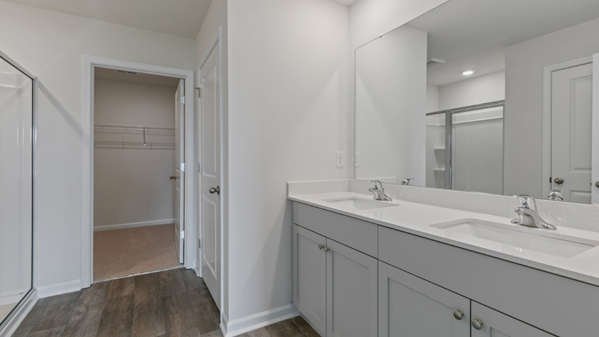 Bathroom with quartz countertops