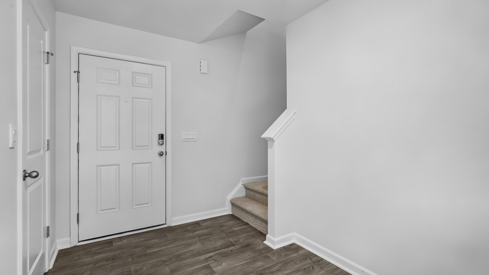 Living area with revwood flooring