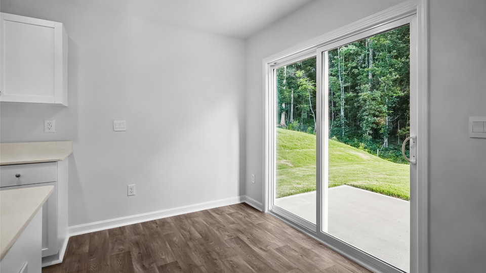 Living area with revwood flooring