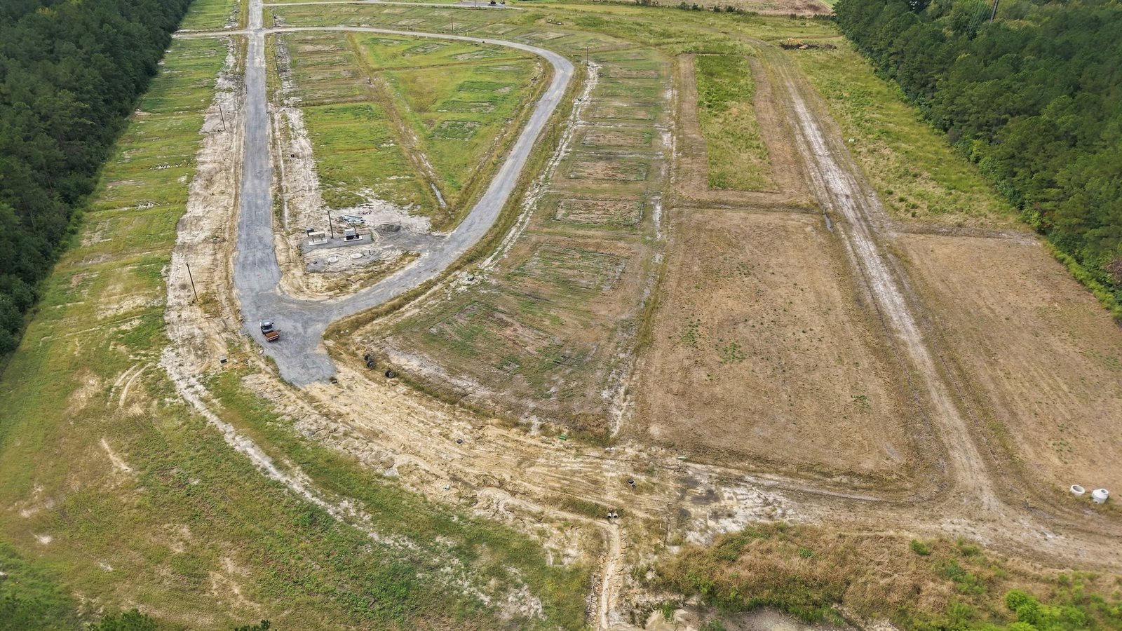 aerial view of neighborhood