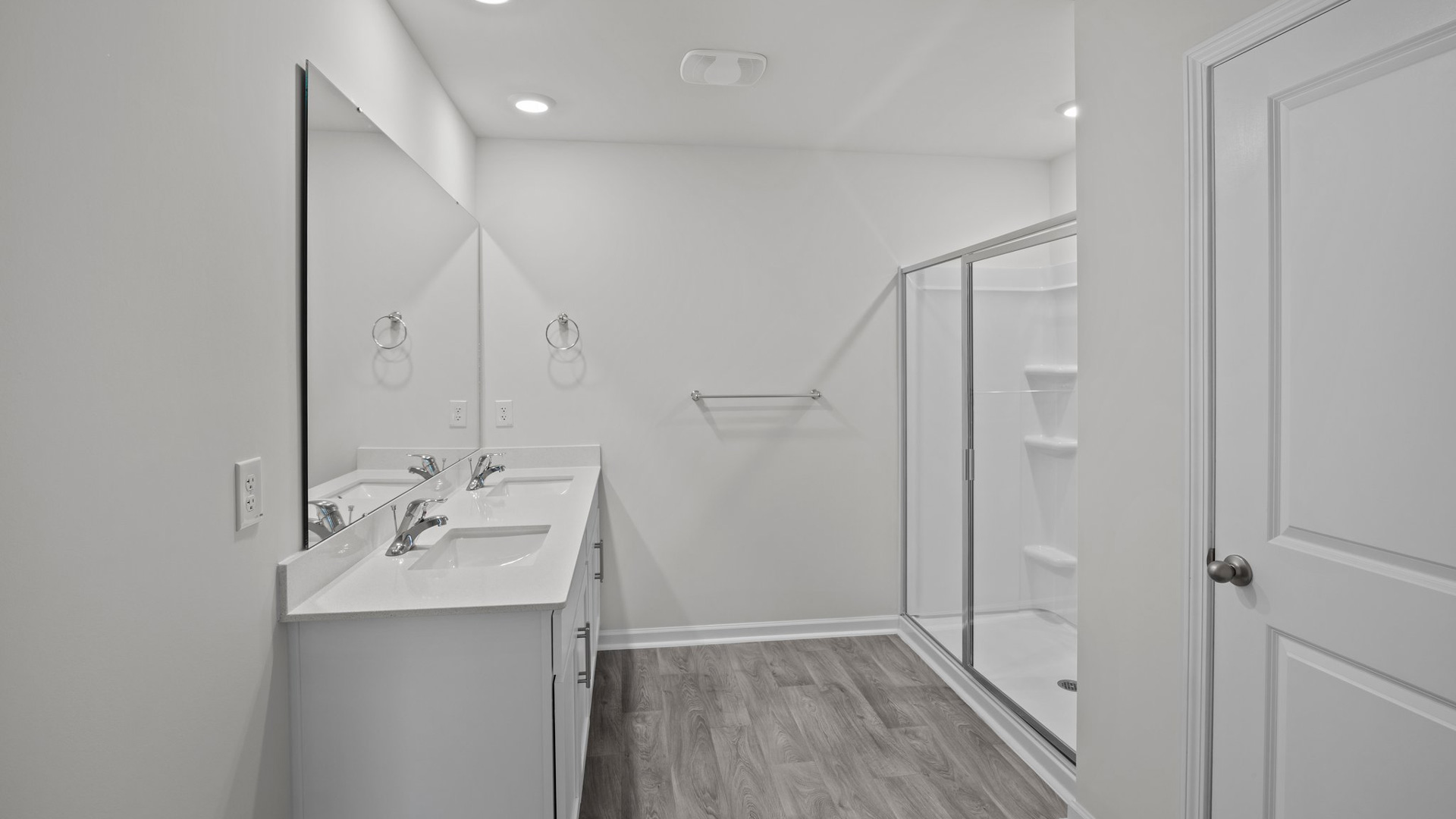 Primary bathroom with walk-in shower