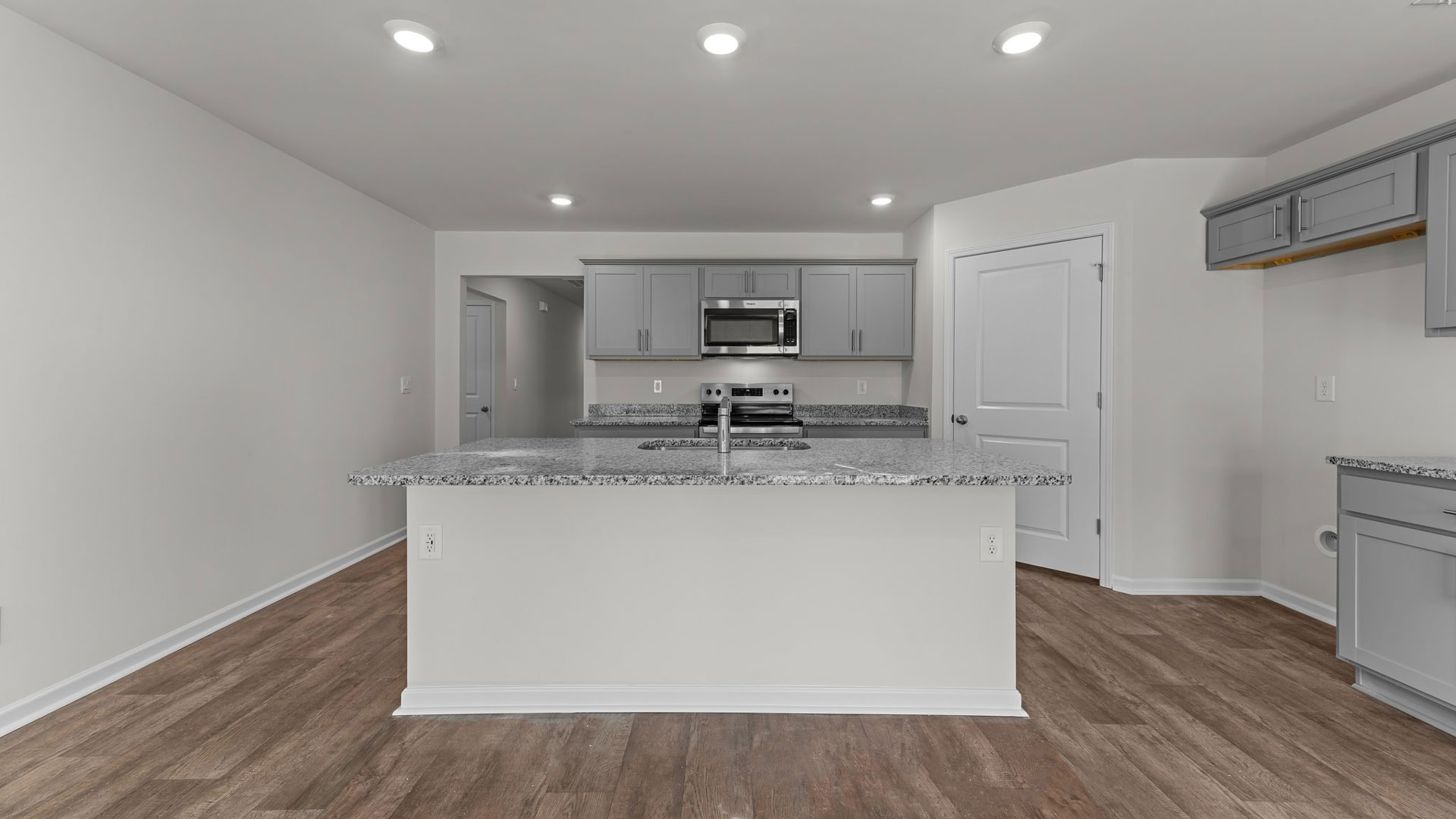 Kitchen with granite counters