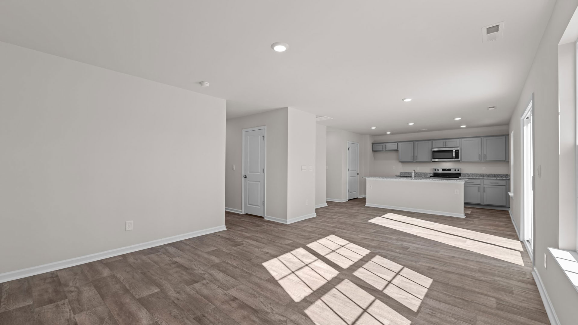 Open-concept living area