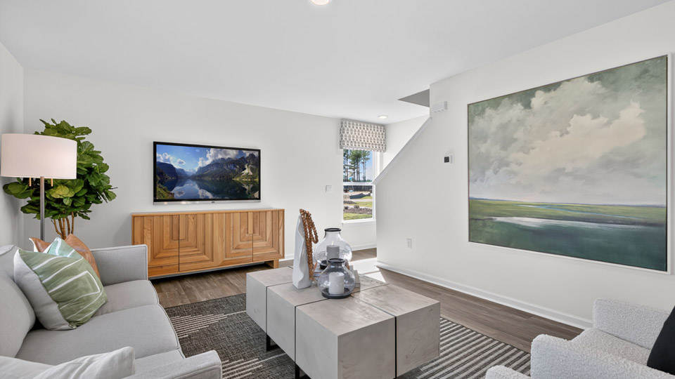 Open-concept living area