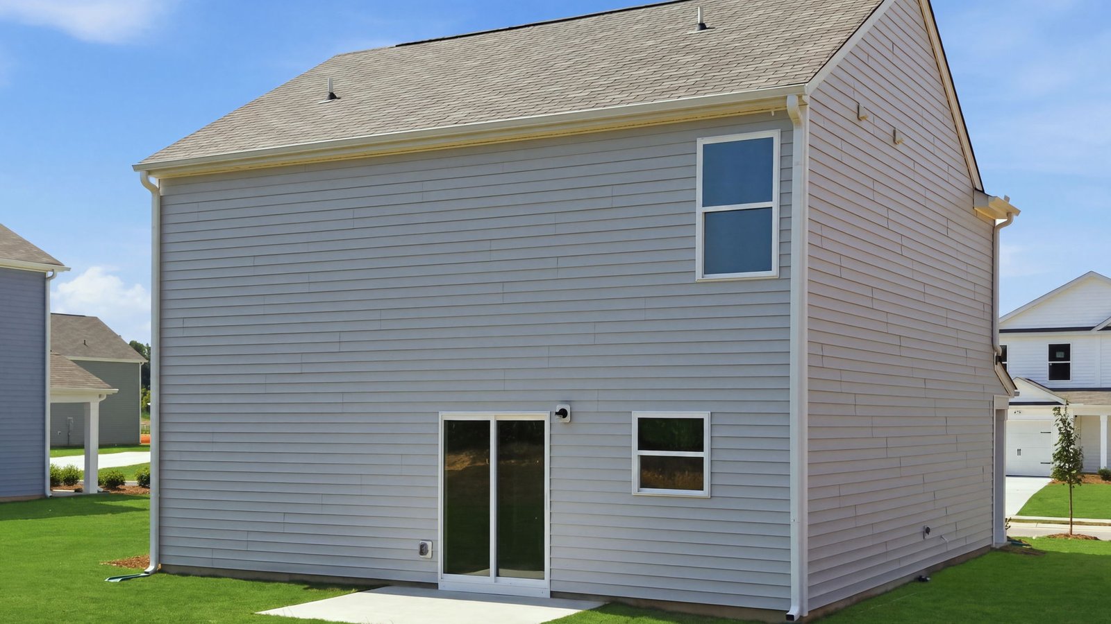 rear view of the home