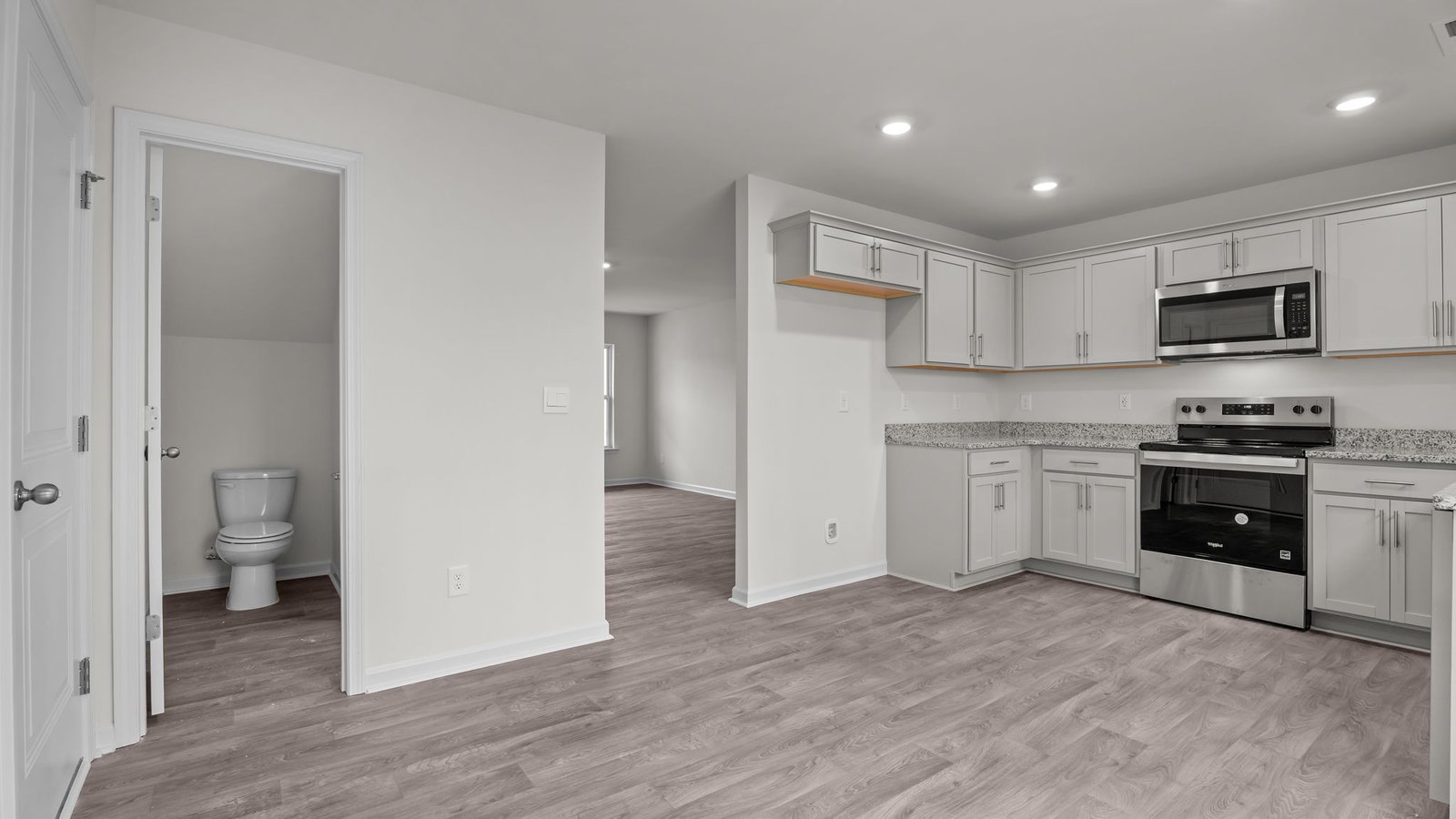 kitchen / powder room