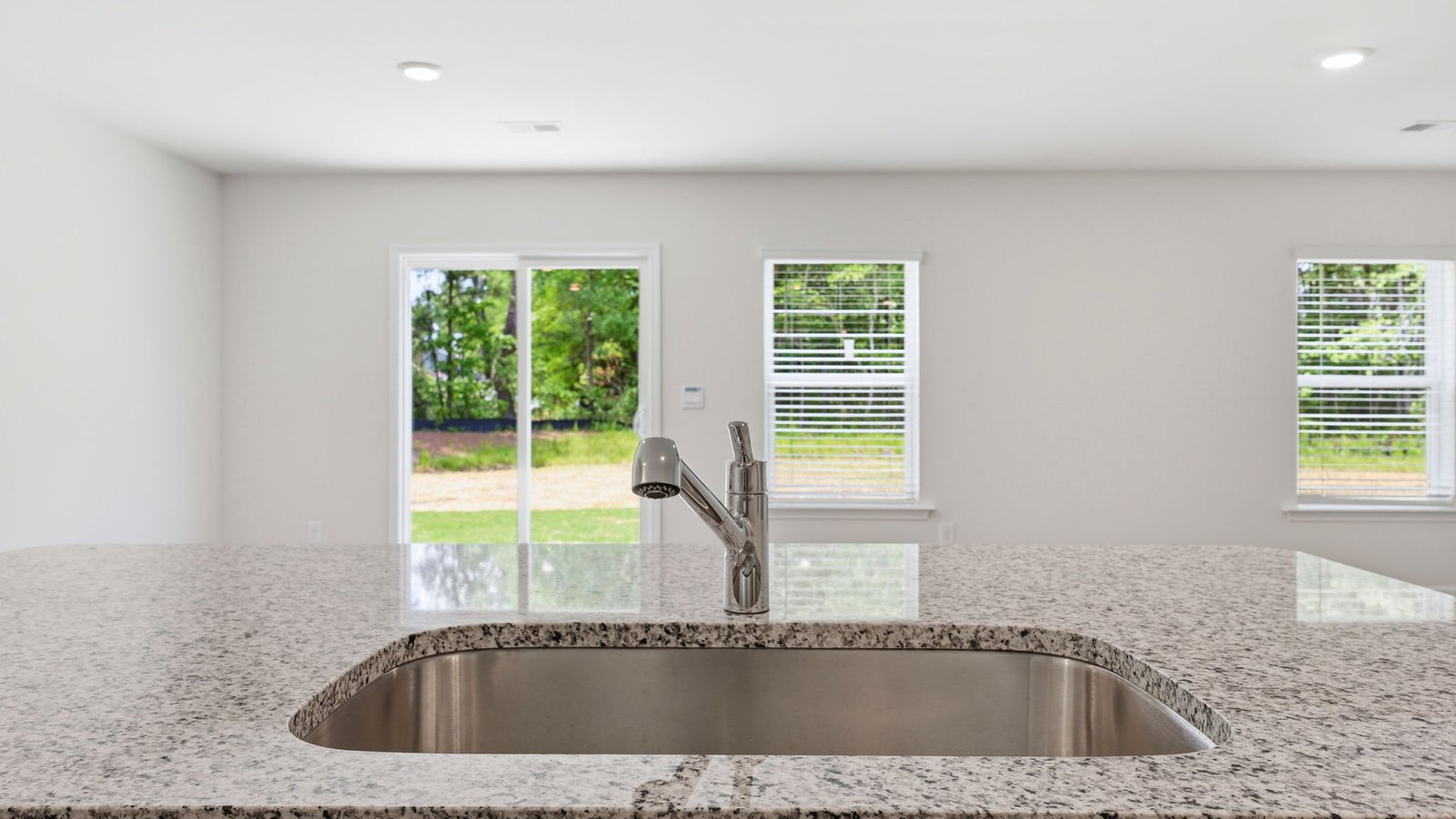 kitchen area overlooking the dining space