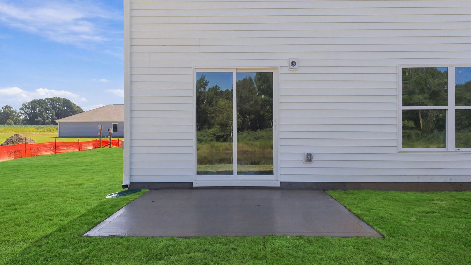 back patio pad view