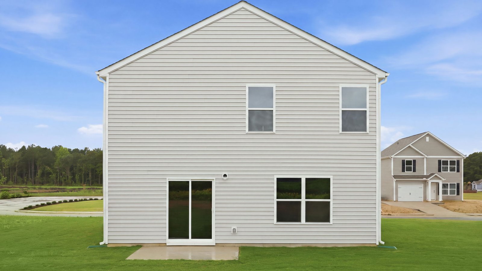 rear view of back of the home