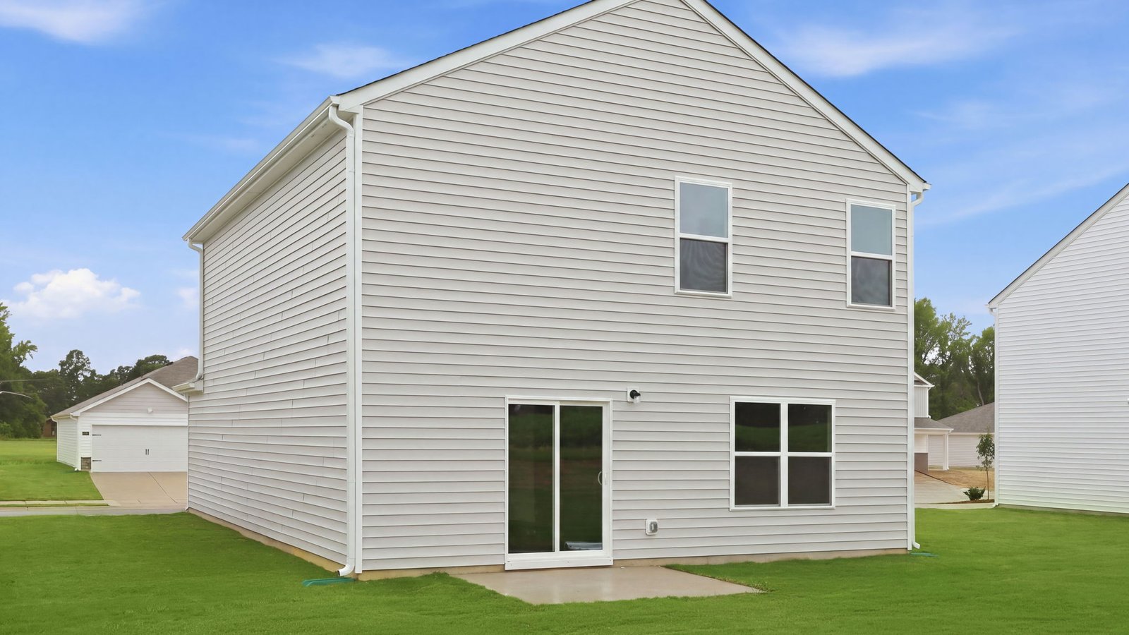 rear view of the home