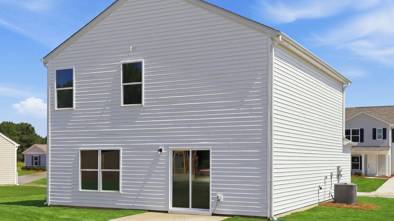 rear view of exterior of home