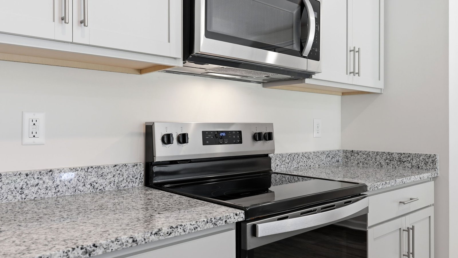 kitchen area with stainless steel appliances