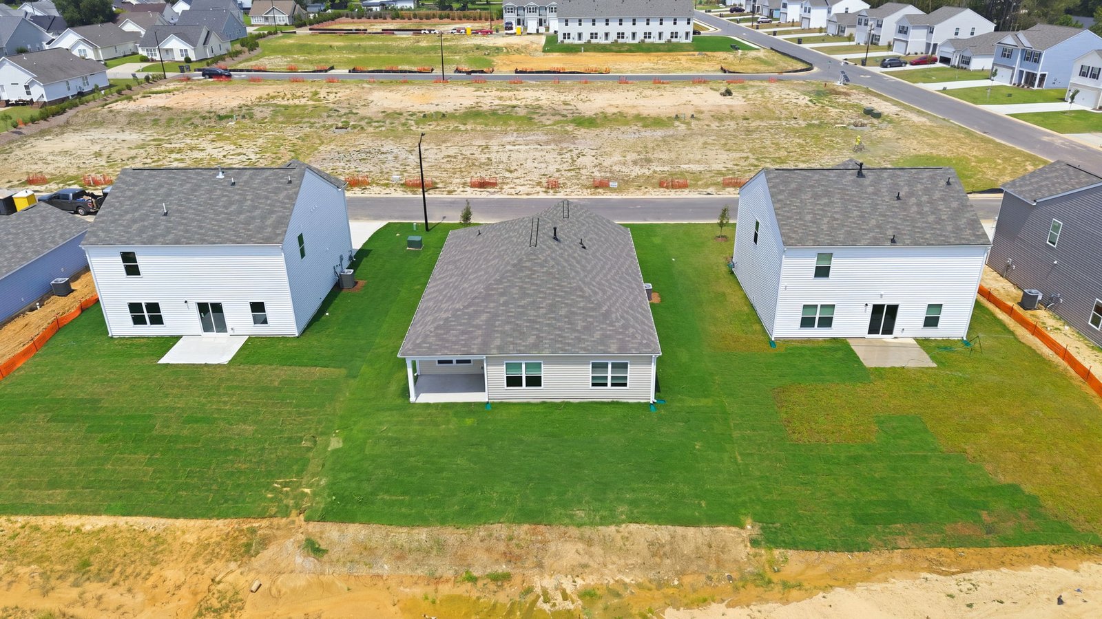 aerial view of home