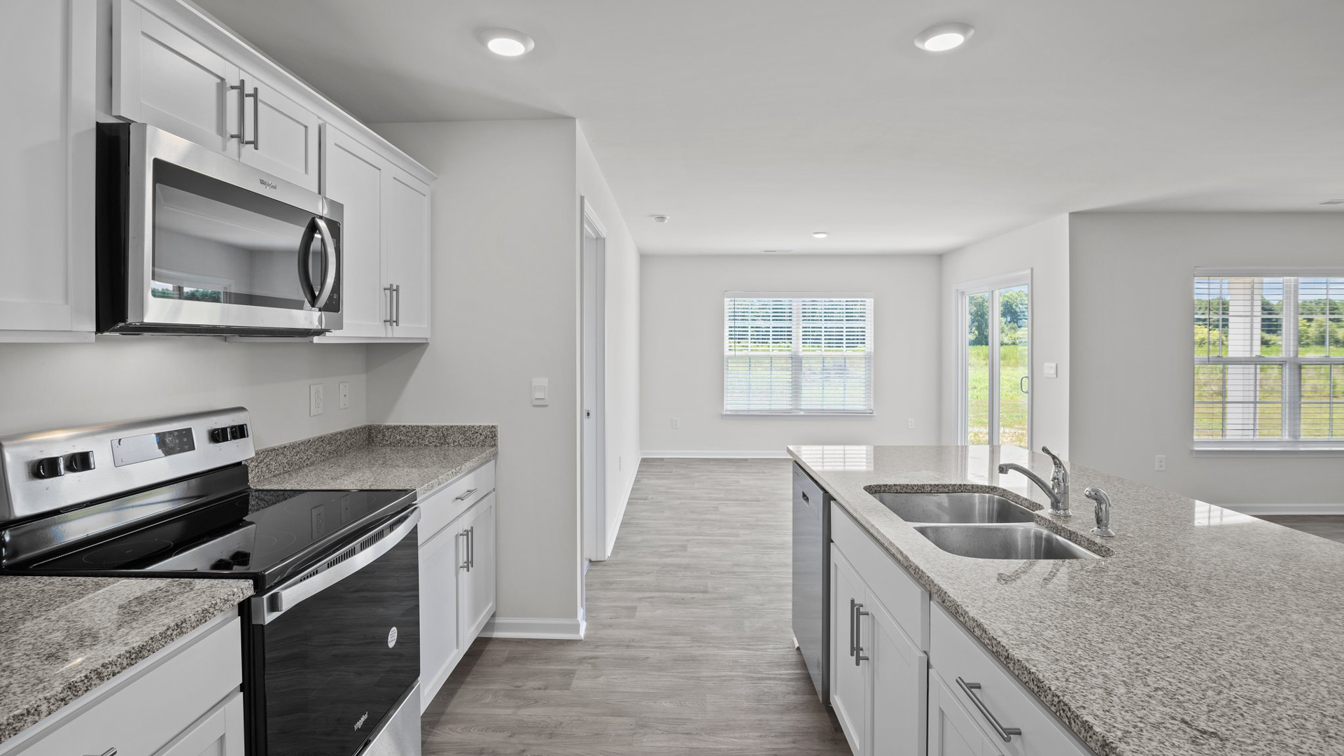 kiitchen with stainless steel appliances