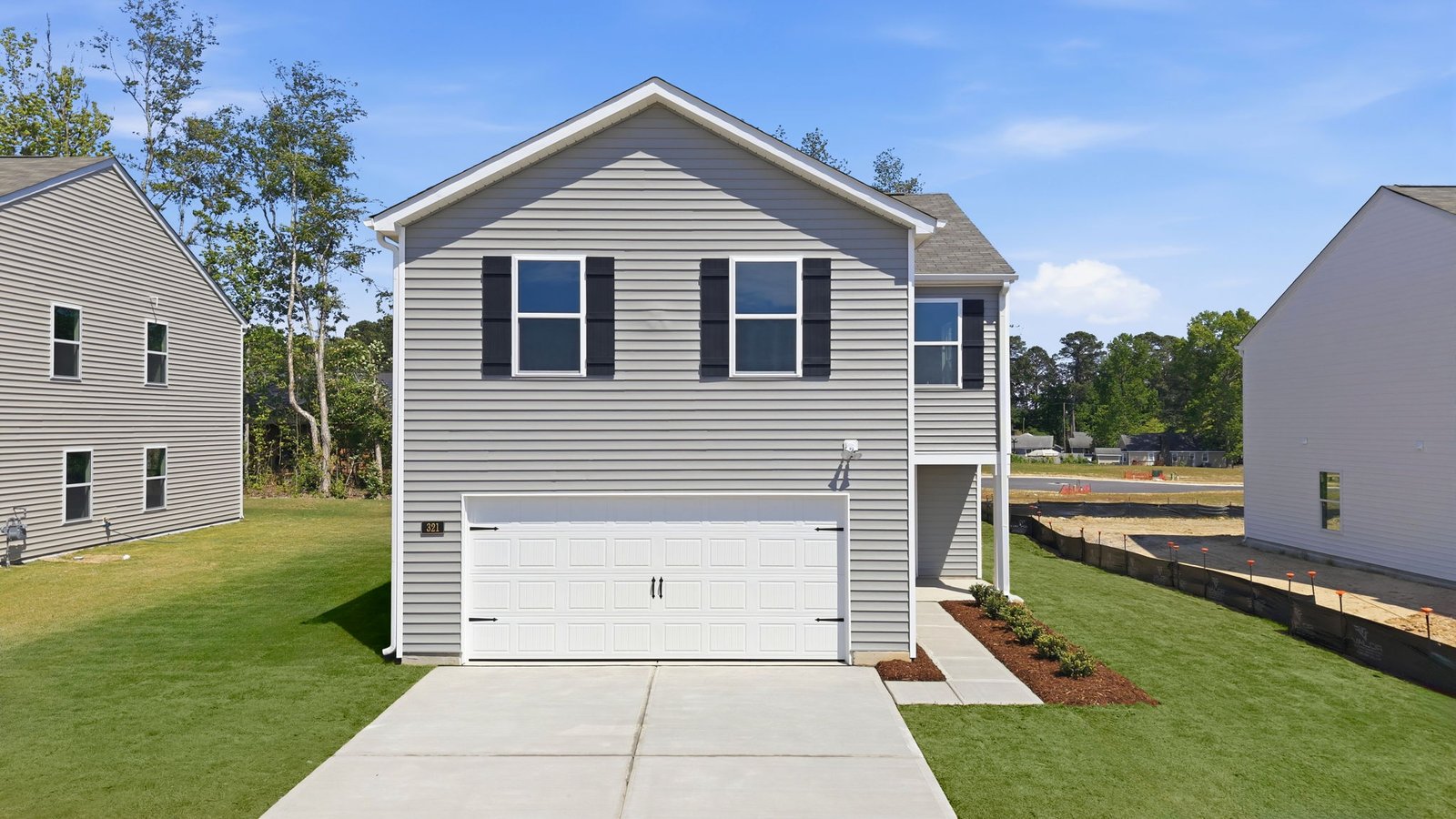 exterior of two story home with garage