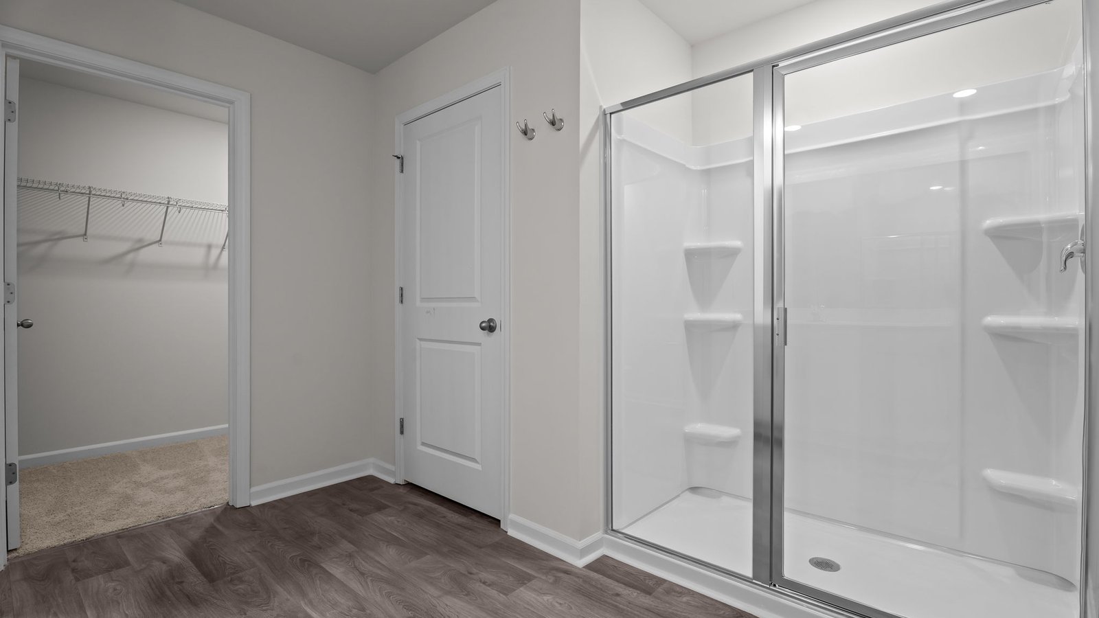 Primary bathroom with walk-in shower