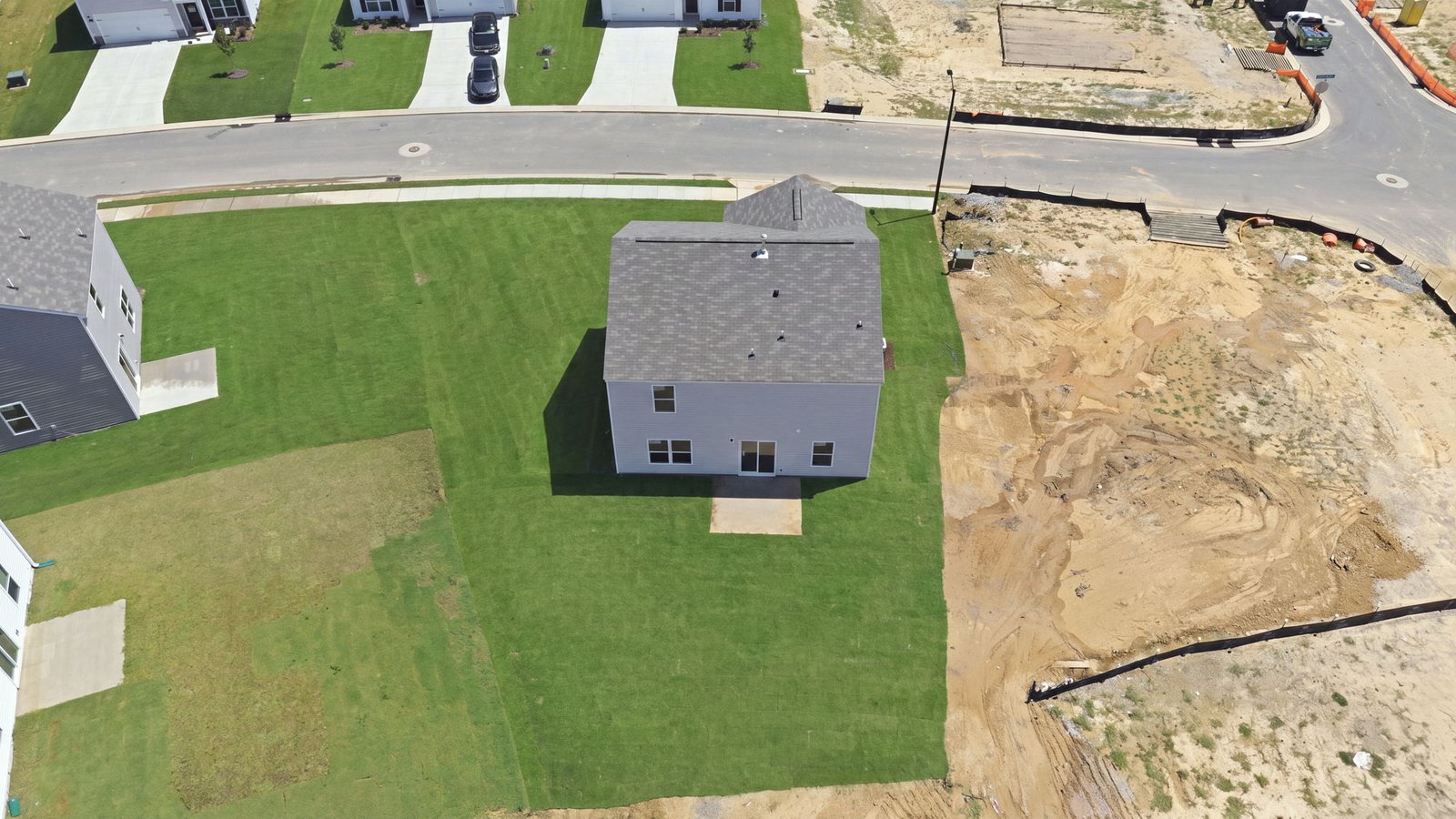 aerial view of home