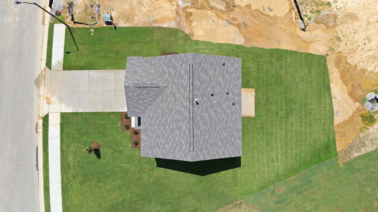aerial view of home