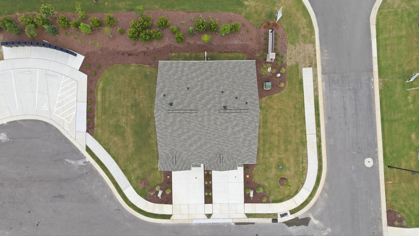 aerial view of home