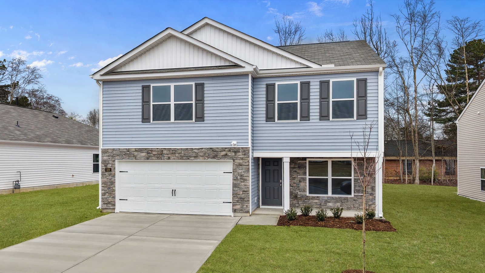 front exterior of two story home
