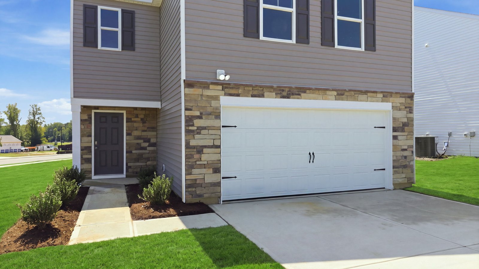 front view of two story home