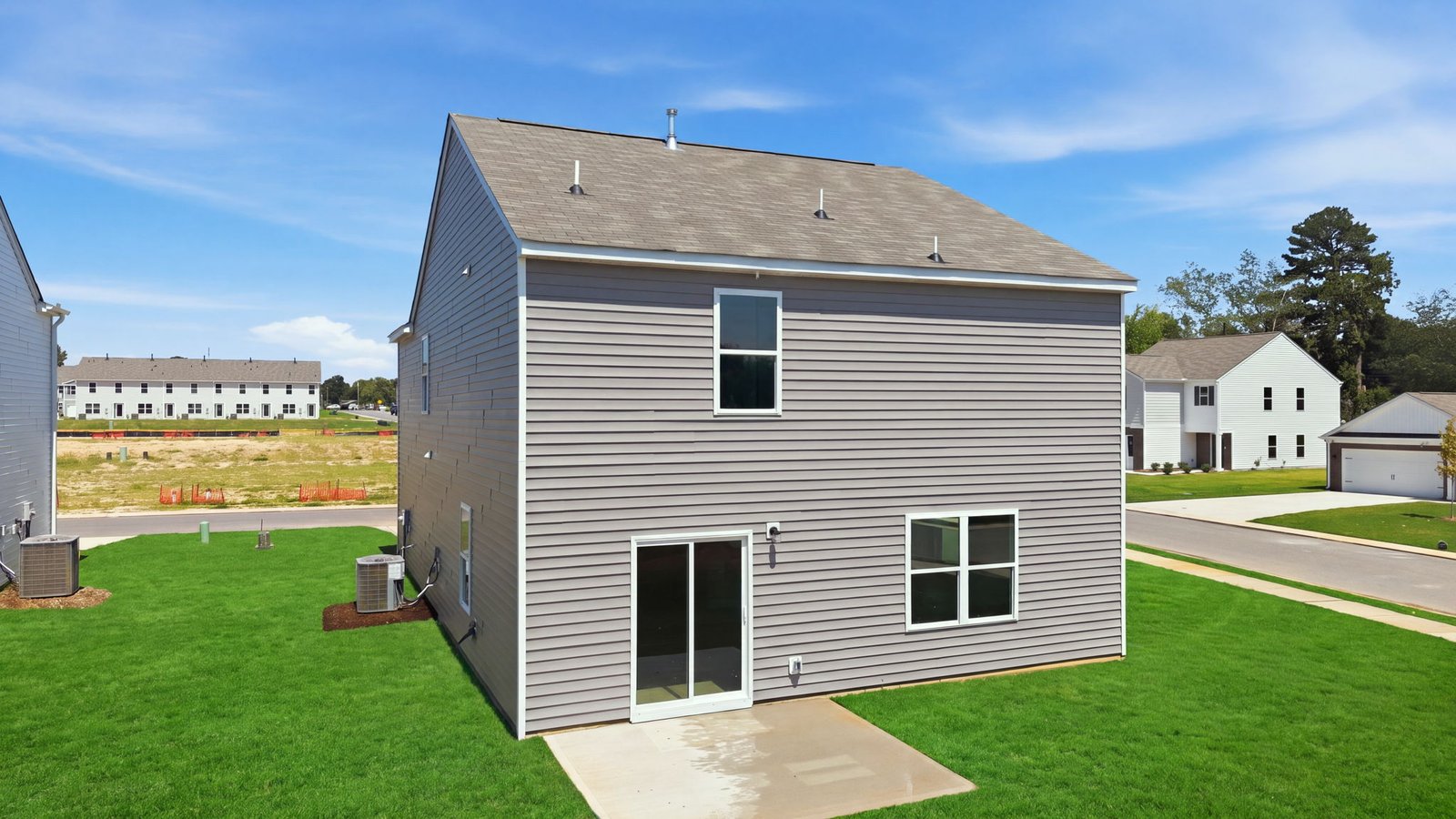 rear view of back of home