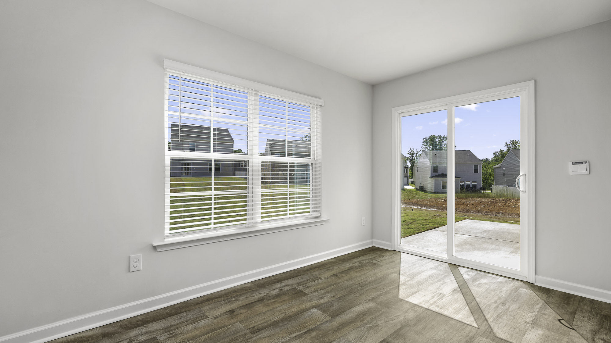 Open-concept dining area