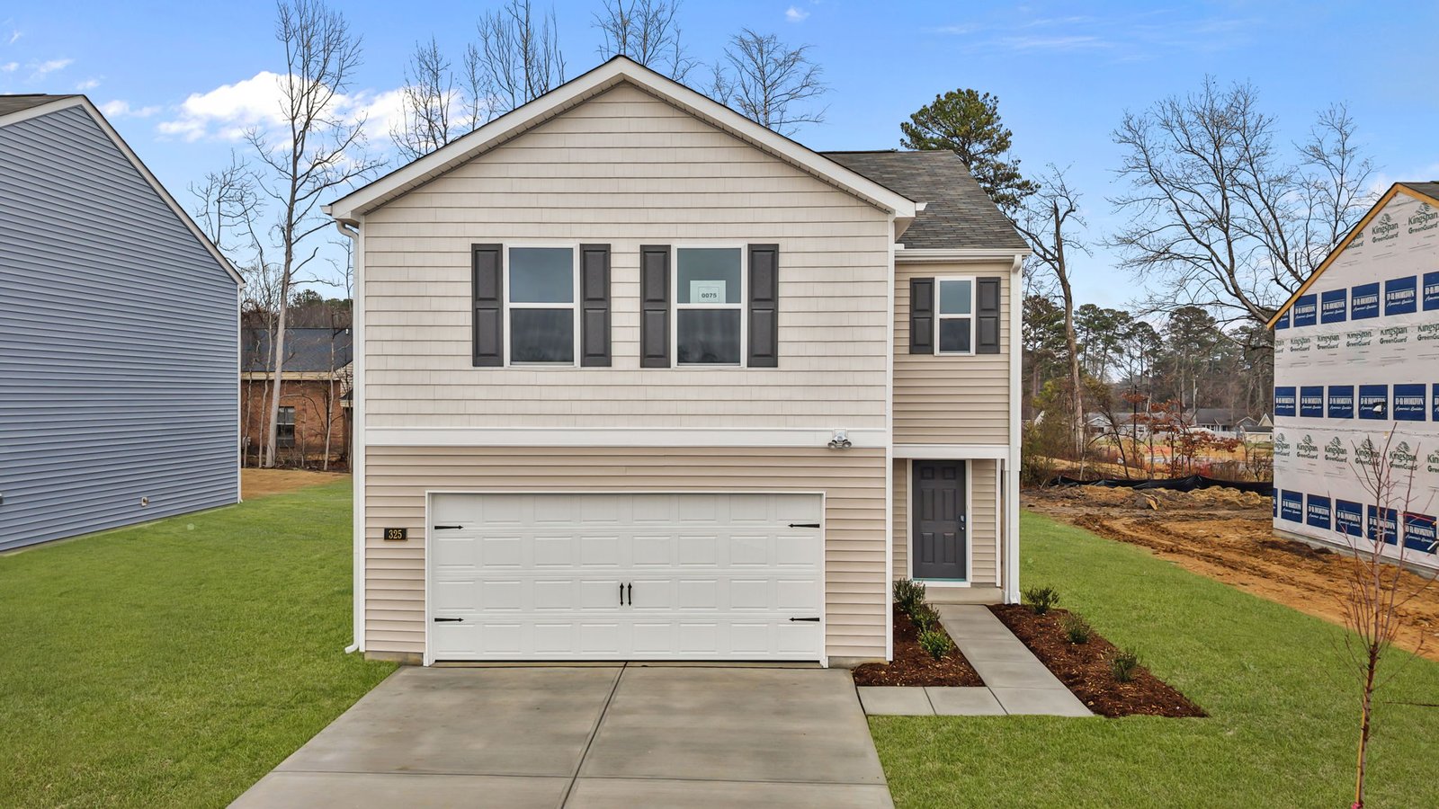 front exterior of two story home