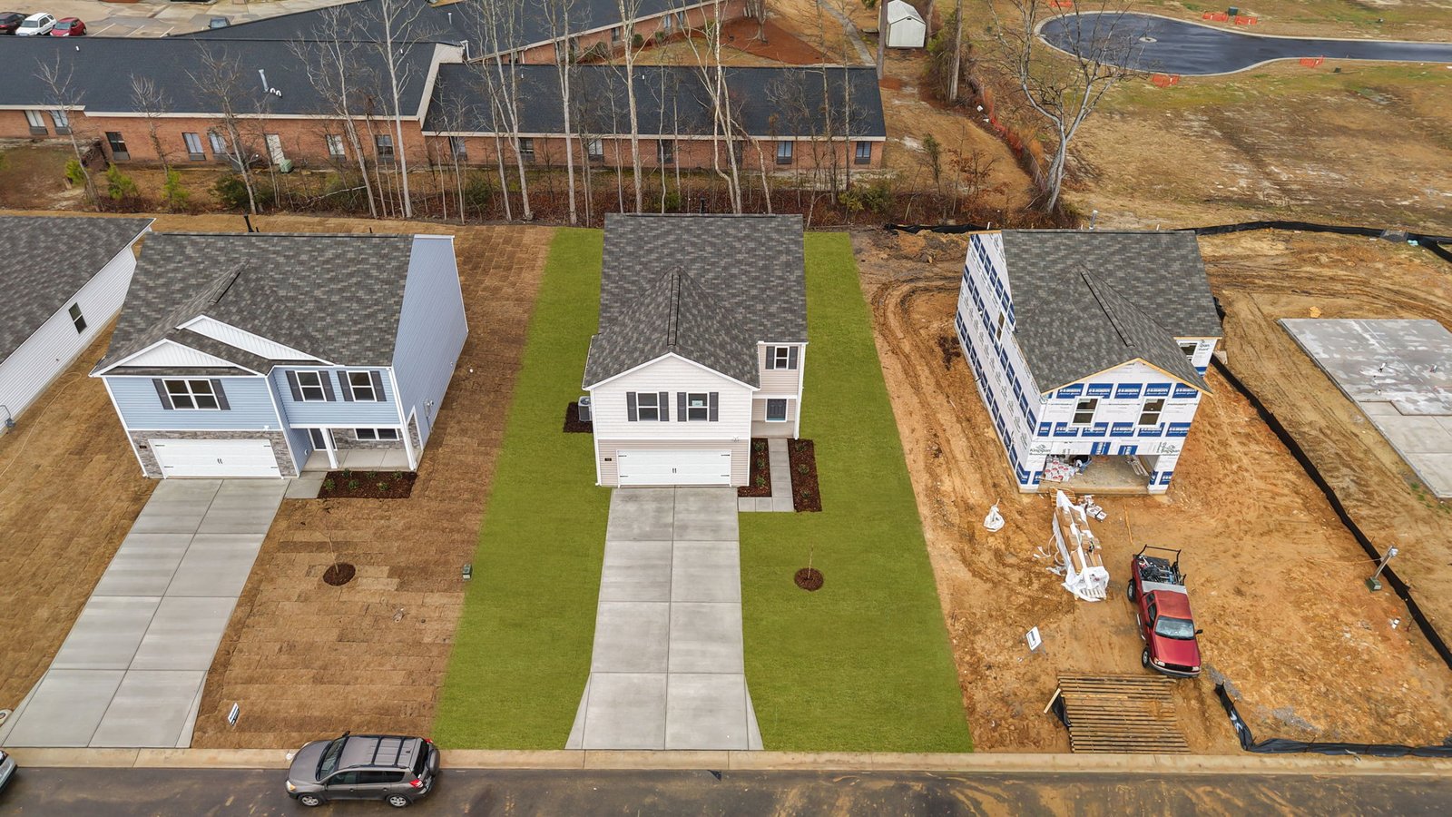 front aerial of home