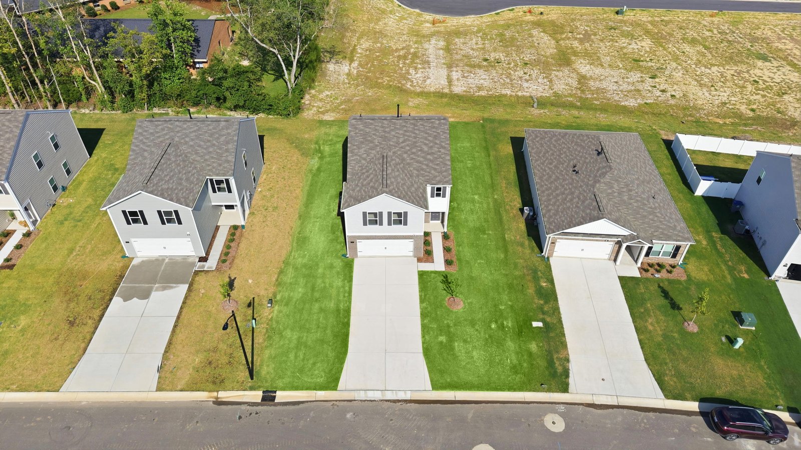 aerial view of home