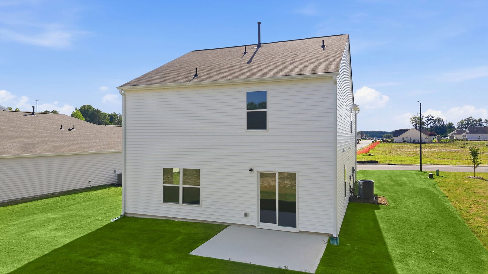 rear view and back patio pad