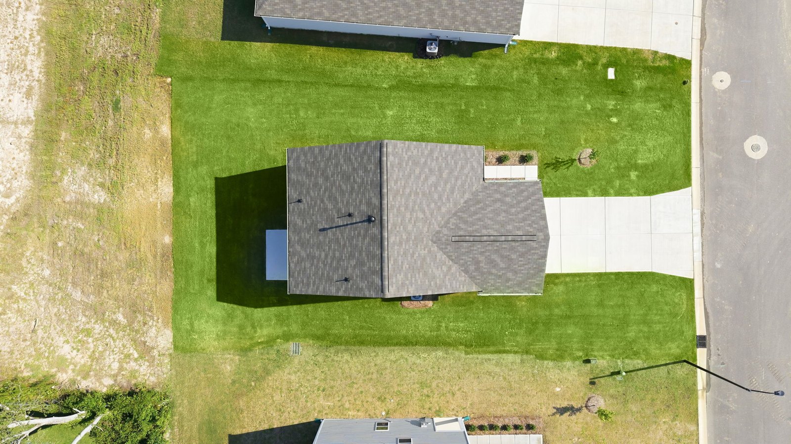 aerial view of home