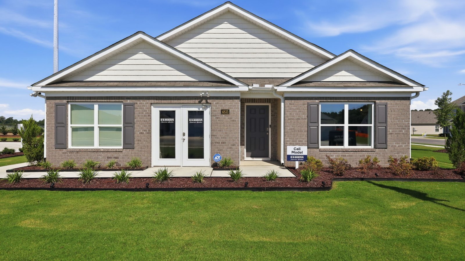 exterior of model home